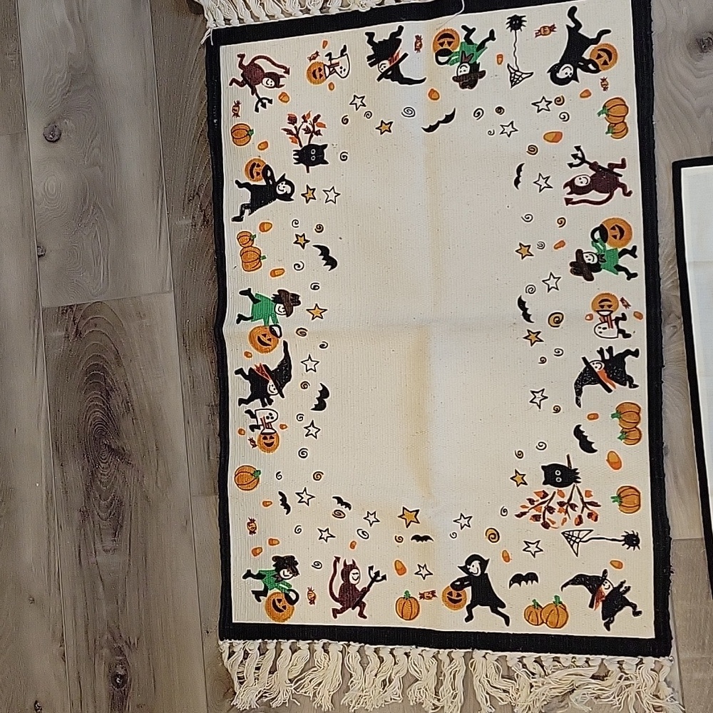 🎃 Halloween Dining Lot:placemats, Napkins, Rug And Table Runner - Picture 5 of 11